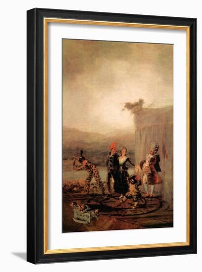 Comicos Ambulantes-Francisco de Goya-Framed Art Print