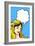 Comics Style Girl-Alena Kozlova-Framed Art Print