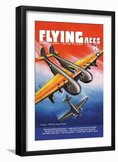 Coming, 200 Ton Cargo Planes-null-Framed Art Print