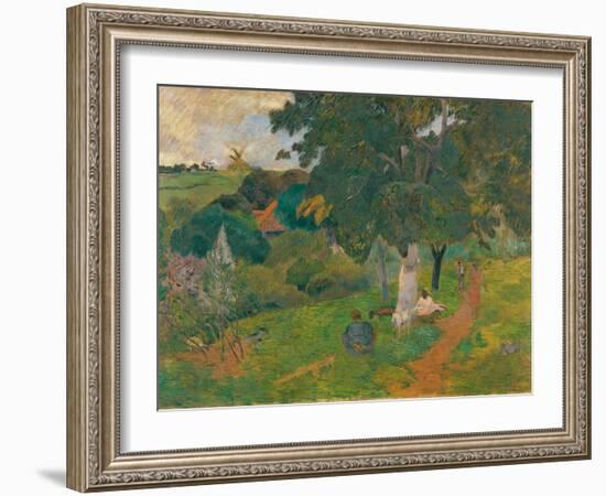 Coming and Going, Martinique, 1887-Paul Gauguin-Framed Giclee Print