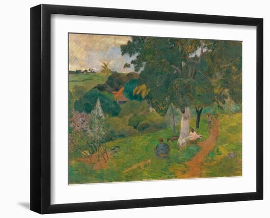 Coming and Going, Martinique, 1887-Paul Gauguin-Framed Giclee Print