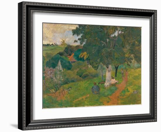 Coming and Going, Martinique, 1887-Paul Gauguin-Framed Giclee Print