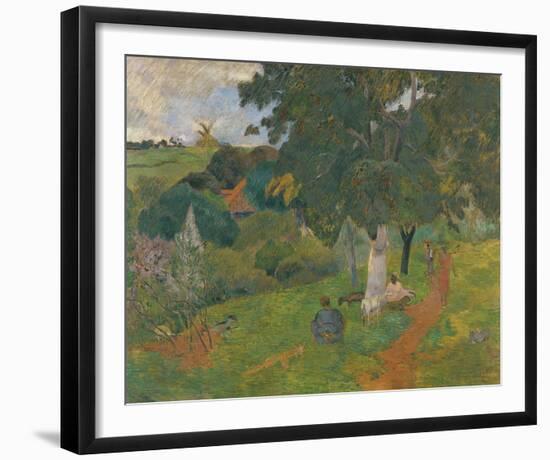 Coming and Going, Martinique-Paul Gauguin-Framed Giclee Print