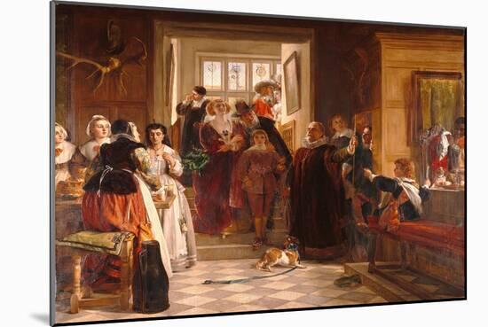 Coming down to Dinner, 1876 (Oil on Canvas)-John Callcott Horsley-Mounted Giclee Print