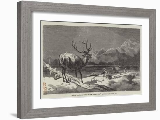 Coming Events Cast their Shadows before Them-Edwin Landseer-Framed Giclee Print