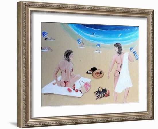 Coming for a Swim, 2015-Susan Adams-Framed Giclee Print