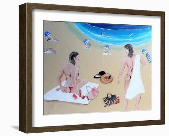 Coming for a Swim, 2015-Susan Adams-Framed Giclee Print