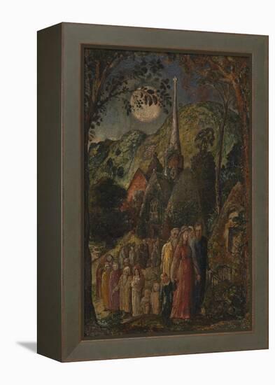 Coming from Evening Church-Samuel Palmer-Framed Premier Image Canvas