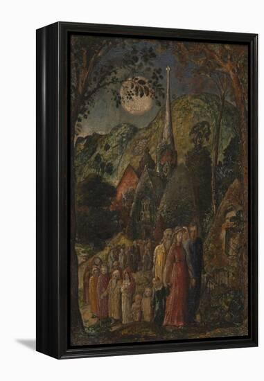 Coming from Evening Church-Samuel Palmer-Framed Premier Image Canvas