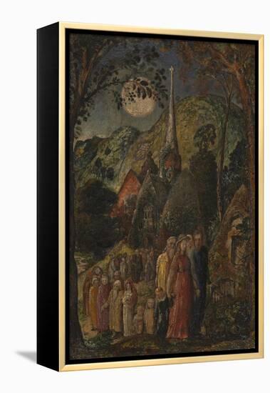 Coming from Evening Church-Samuel Palmer-Framed Premier Image Canvas