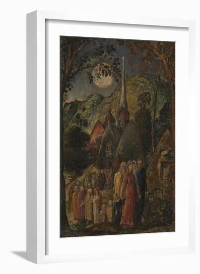 Coming from Evening Church-Samuel Palmer-Framed Giclee Print