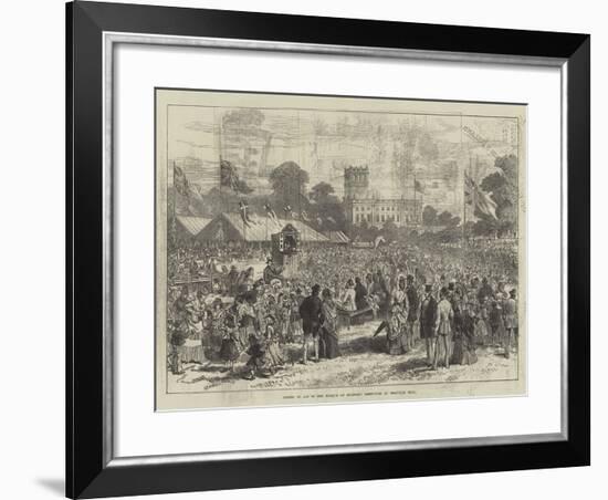 Coming of Age of the Marquis of Stafford, Festivities at Trentham Hall-null-Framed Giclee Print