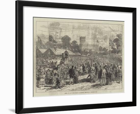 Coming of Age of the Marquis of Stafford, Festivities at Trentham Hall-null-Framed Giclee Print