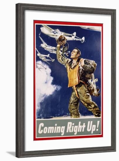 Coming Right Up! Poster-James Montgomery Flagg-Framed Giclee Print