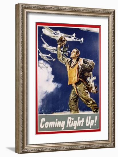 Coming Right Up! Poster-James Montgomery Flagg-Framed Giclee Print