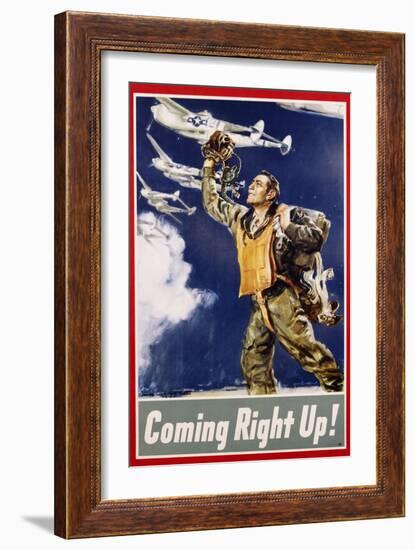 Coming Right Up! Poster-James Montgomery Flagg-Framed Giclee Print