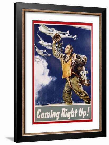Coming Right Up! Poster-James Montgomery Flagg-Framed Giclee Print