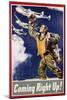 Coming Right Up! Poster-James Montgomery Flagg-Mounted Giclee Print