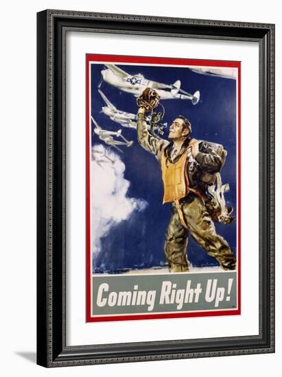 Coming Right Up! Poster-James Montgomery Flagg-Framed Giclee Print