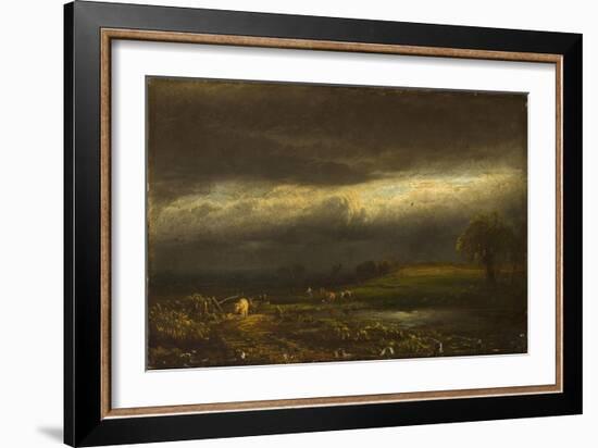 Coming Storm, Lake Cayuga (N.Y.)-William Hart-Framed Giclee Print