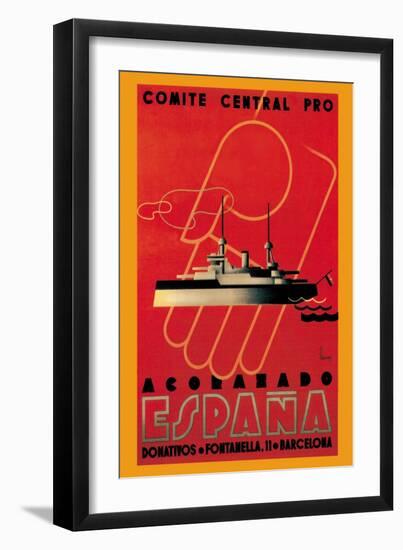 Comite Central Pro, Acorazado Espana-Henry Ballesteros-Framed Art Print