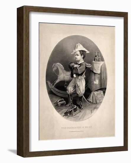 Commander in Chief, Pub. by Currier and Ives, 1863-Thomas Nast-Framed Giclee Print