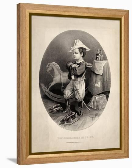 Commander in Chief, Pub. by Currier and Ives, 1863-Thomas Nast-Framed Premier Image Canvas