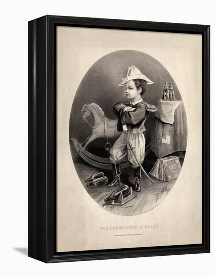 Commander in Chief, Pub. by Currier and Ives, 1863-Thomas Nast-Framed Premier Image Canvas