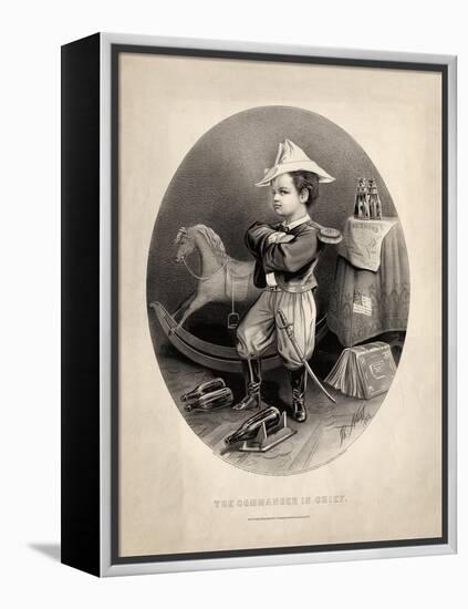 Commander in Chief, Pub. by Currier and Ives, 1863-Thomas Nast-Framed Premier Image Canvas