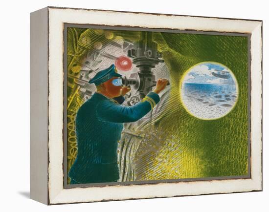 Commander Looking Through the Periscope, 1941-Eric Ravilious-Framed Premier Image Canvas