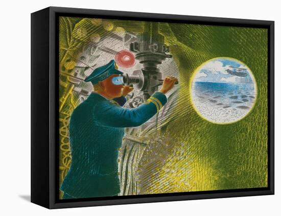 Commander Looking Through the Periscope, 1941-Eric Ravilious-Framed Premier Image Canvas