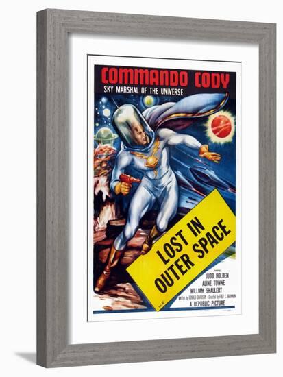 Commando Cody: Sky Marshal of the Universe, Episode 11: 'Lost in Outer Space,' 1953-null-Framed Art Print