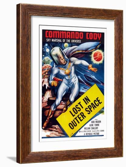 Commando Cody: Sky Marshal of the Universe, Episode 11: 'Lost in Outer Space,' 1953-null-Framed Art Print