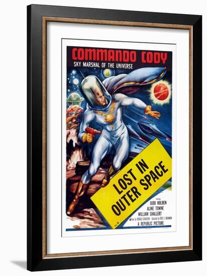 Commando Cody: Sky Marshal of the Universe, Episode 11: 'Lost in Outer Space,' 1953-null-Framed Art Print