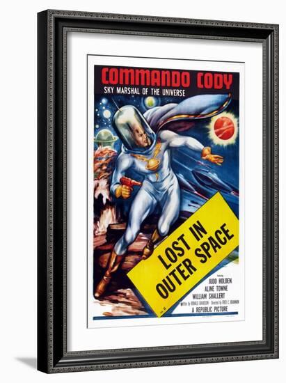 Commando Cody: Sky Marshal of the Universe, Episode 11: 'Lost in Outer Space,' 1953-null-Framed Art Print