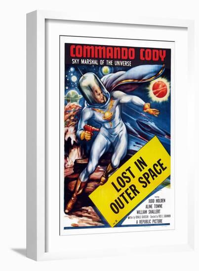 Commando Cody: Sky Marshal of the Universe, Episode 11: 'Lost in Outer Space,' 1953-null-Framed Premium Giclee Print