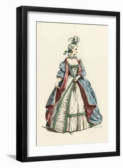 Commedia Del'Arte Silvia-Maurice Sand-Framed Art Print