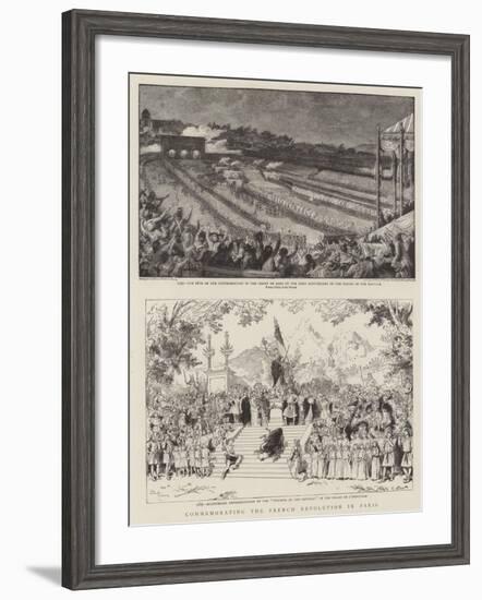 Commemorating the French Revolution in Paris-Adrien Emmanuel Marie-Framed Giclee Print