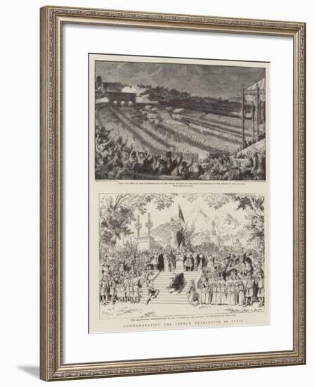 Commemorating the French Revolution in Paris-Adrien Emmanuel Marie-Framed Giclee Print