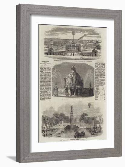 Commemoration of the Peace of Aix-La-Chapelle, 1748-null-Framed Giclee Print