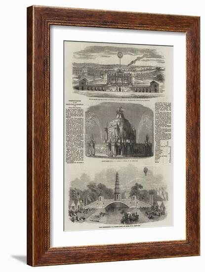 Commemoration of the Peace of Aix-La-Chapelle, 1748-null-Framed Giclee Print