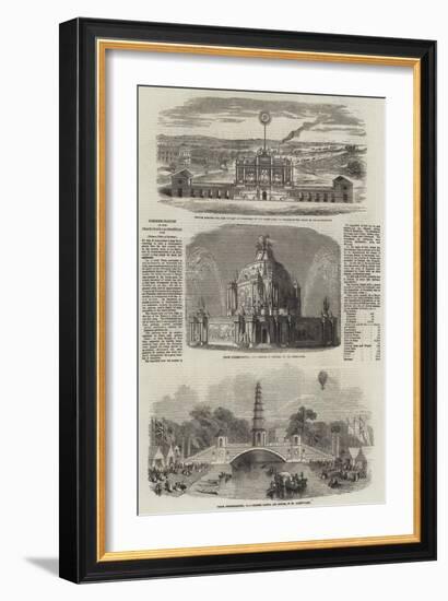 Commemoration of the Peace of Aix-La-Chapelle, 1748-null-Framed Giclee Print