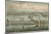 Commencement of the Battle of Trafalgar, 1805-Thomas Whitcombe-Mounted Giclee Print