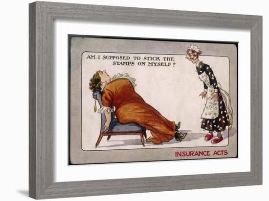 Comment on Lloyd George's National Insurance Act-null-Framed Art Print