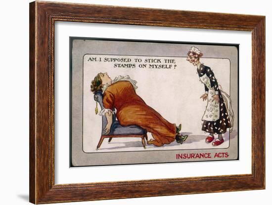 Comment on Lloyd George's National Insurance Act-null-Framed Art Print