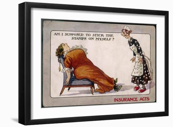 Comment on Lloyd George's National Insurance Act-null-Framed Art Print