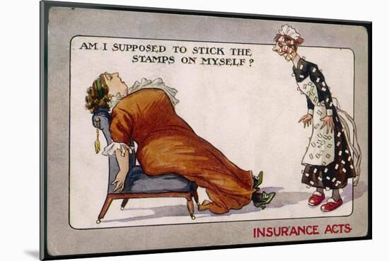 Comment on Lloyd George's National Insurance Act-null-Mounted Art Print