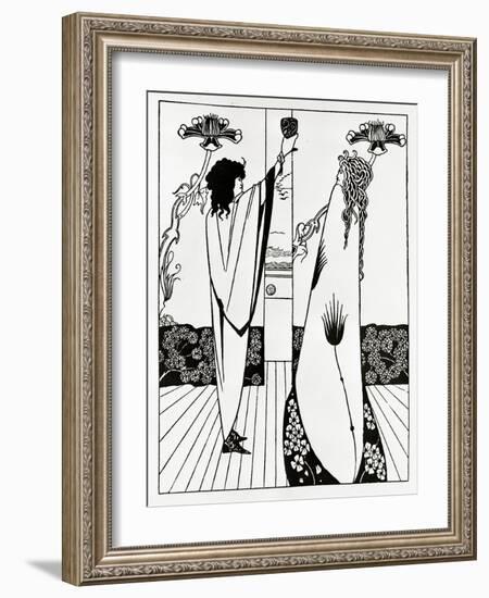 Comment Tristan but Le Philtre D'amour, C.1894 (Litho)-Aubrey Beardsley-Framed Giclee Print