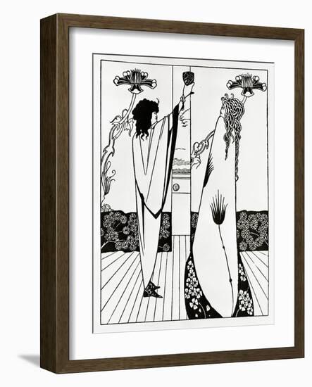 Comment Tristan but Le Philtre D'amour, C.1894 (Litho)-Aubrey Beardsley-Framed Giclee Print