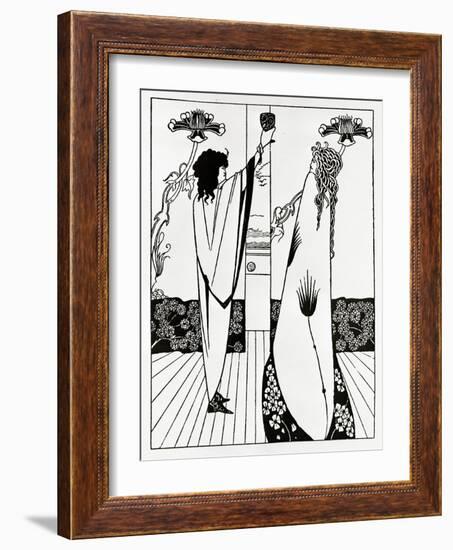 Comment Tristan but Le Philtre D'amour, C.1894 (Litho)-Aubrey Beardsley-Framed Giclee Print